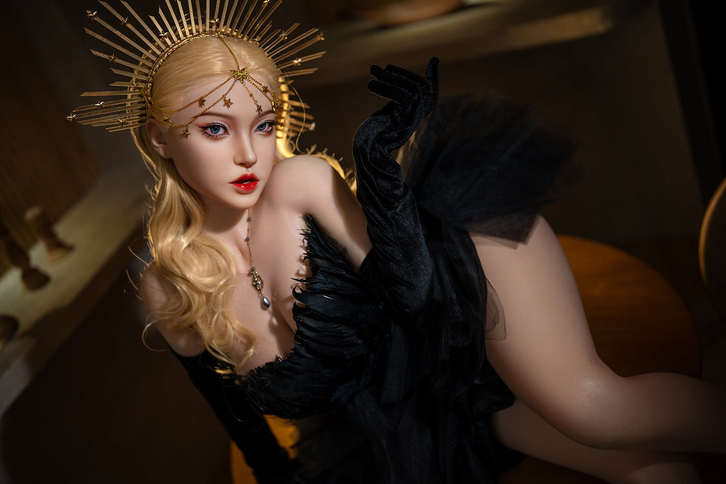 164cm/5ft5 I-cup Blonde Silicone Sex Doll – #M29