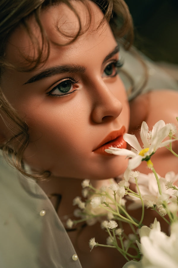 158cm/5ft2 F-cup Blonde Full Silicone Sex Doll - T41 824