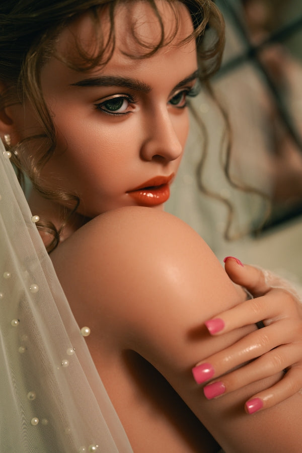 US In Stock - 158cm/5ft2 D-cup Full Silicone Sex Doll - T41 824 Dark Tan