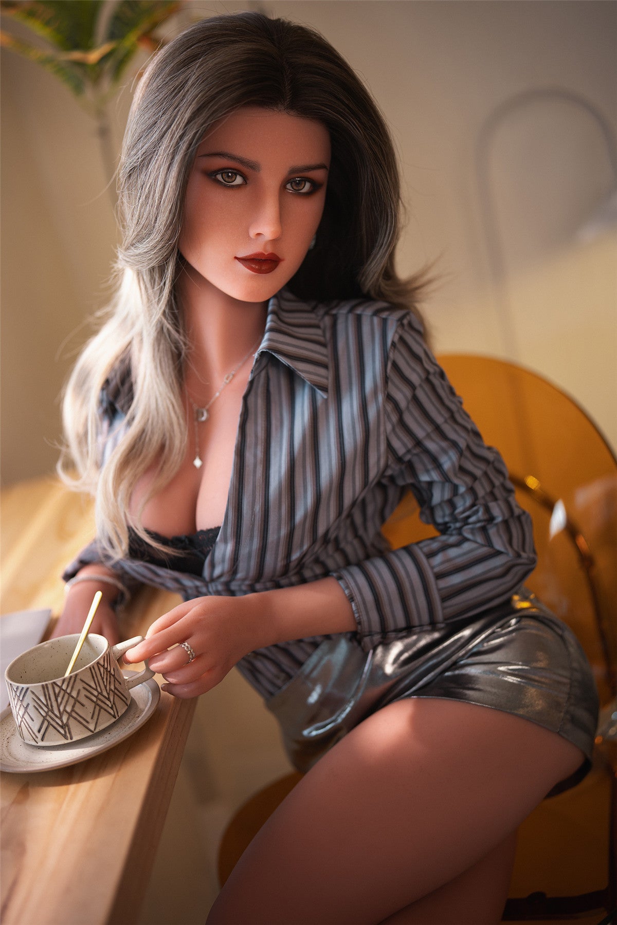 166cm (5.45ft) Small Bust Latin Sex Doll D4010205 Pixie HB8 Secretary