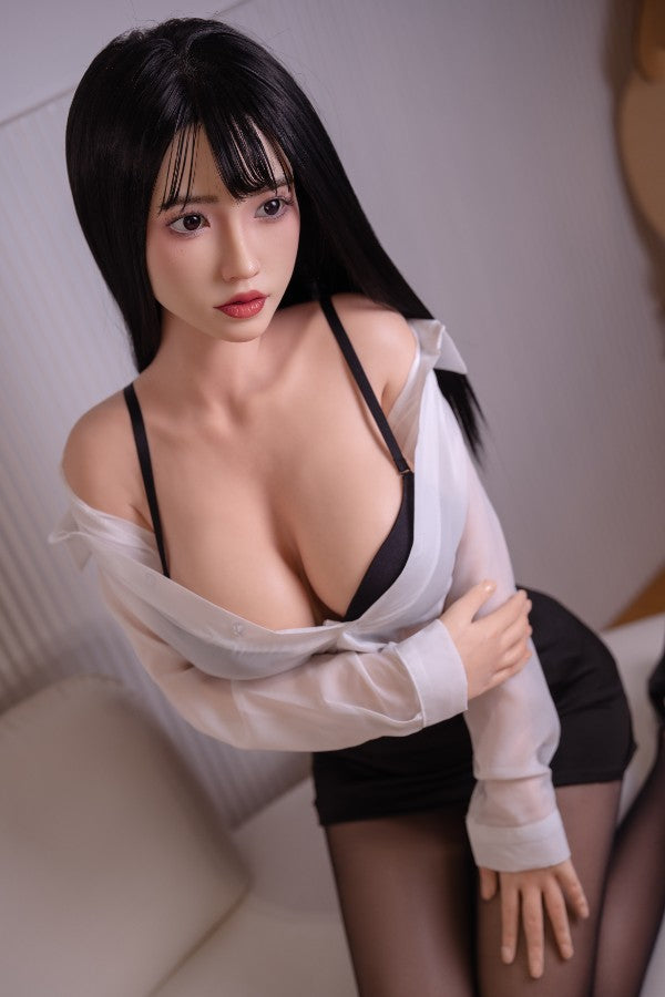 158cm/5ft2 D-cup Japanese Skinny Full Silicone Sex Doll - #739