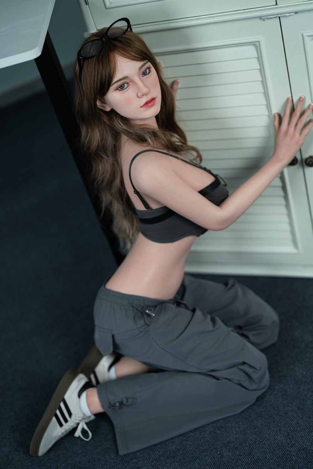 EU In Stock - 170cm/5ft7 D-cup ROS Silicone Head Blonde Sex Doll - M12