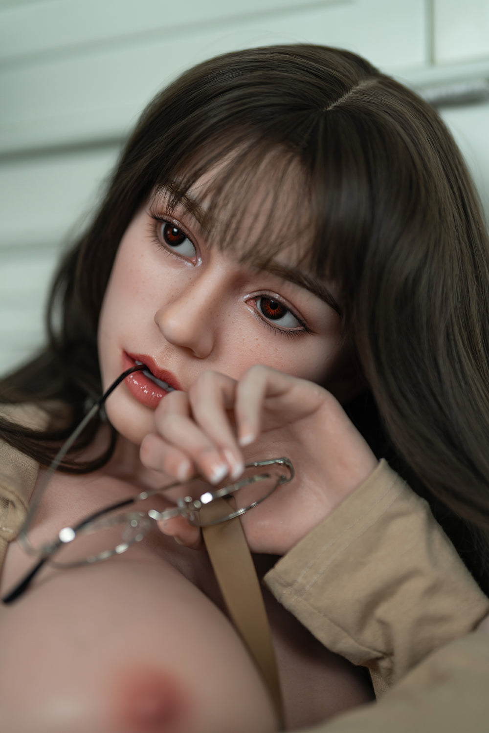 EU In Stock - 160cm/5ft3 D-cup ROS Silicone Head Sex Doll - M8