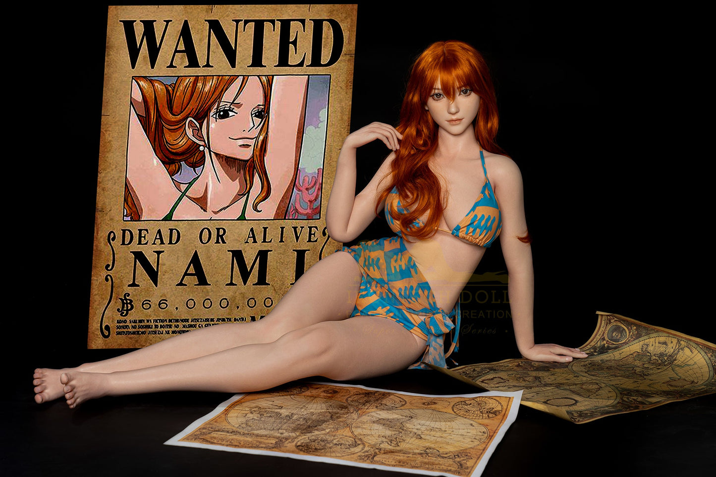EU In Stock - 166cm/5ft5 D-cup Japanese One Piece anime Nami Realistic Anime Silicone Sex Doll - S32 kitty