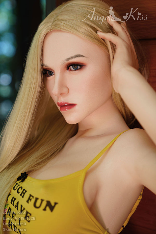 162cm/5ft4 E-cup Big Boobs Blonde Silicone Sex Doll – LS10