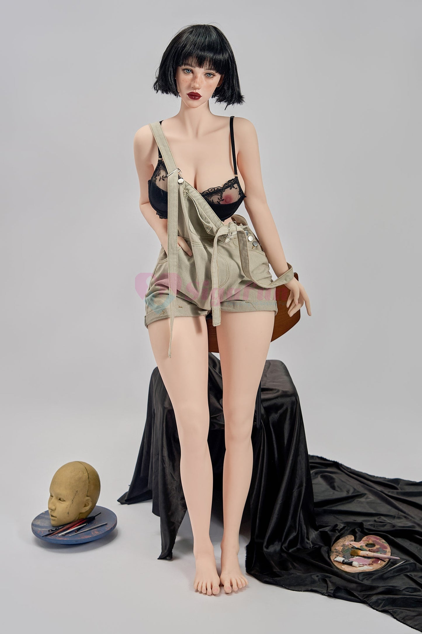 EU In Stock - 164cm/5ft5 H-Cup Silicone Head Sex Doll SG2 - Cecily Natural