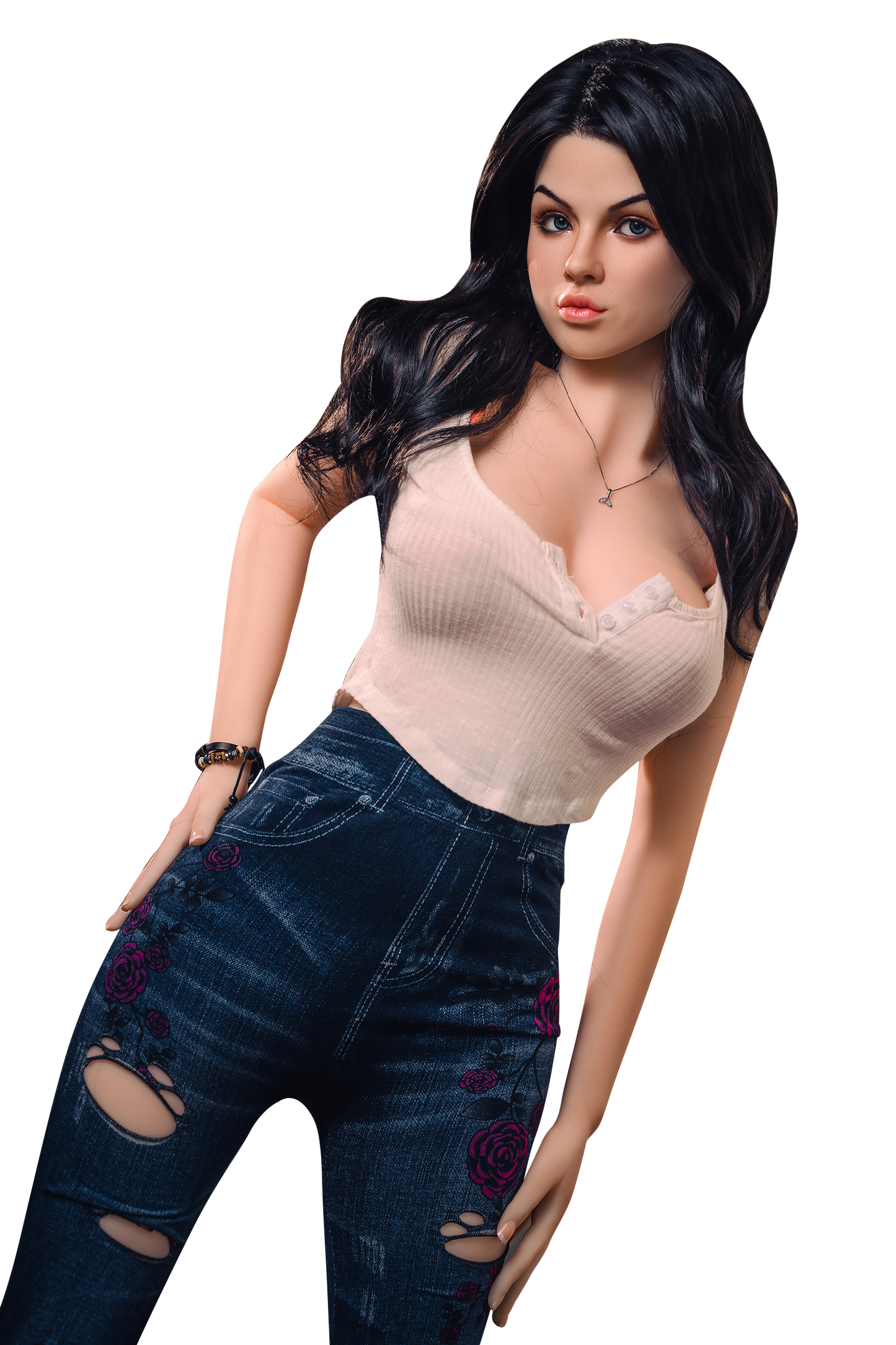 US In Stock - 160cm/5ft3 C-cup Medium Breast Silicone Head Sex Doll – #S15