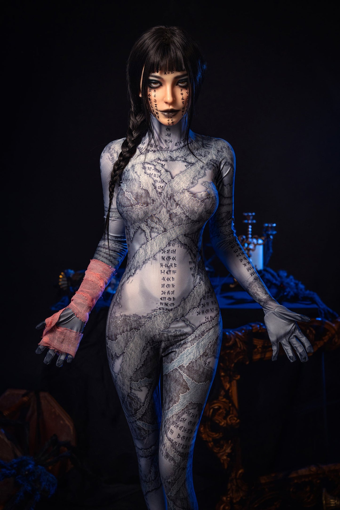 166cm/5ft5 C-cup Medium Breast Silicone Head Sex Doll  M7-1