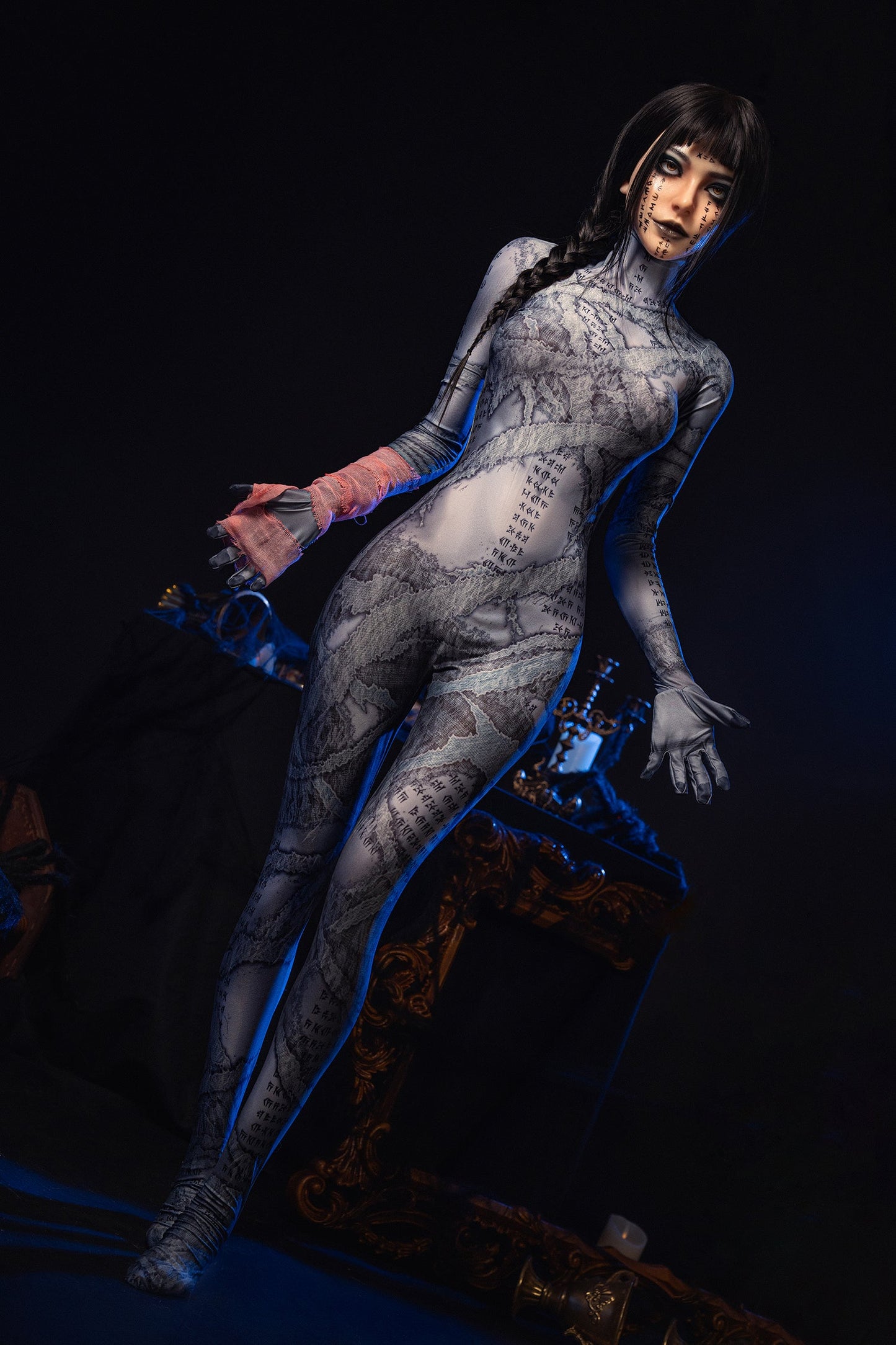 166cm/5ft5 C-cup Medium Breast Silicone Head Sex Doll  M7-1