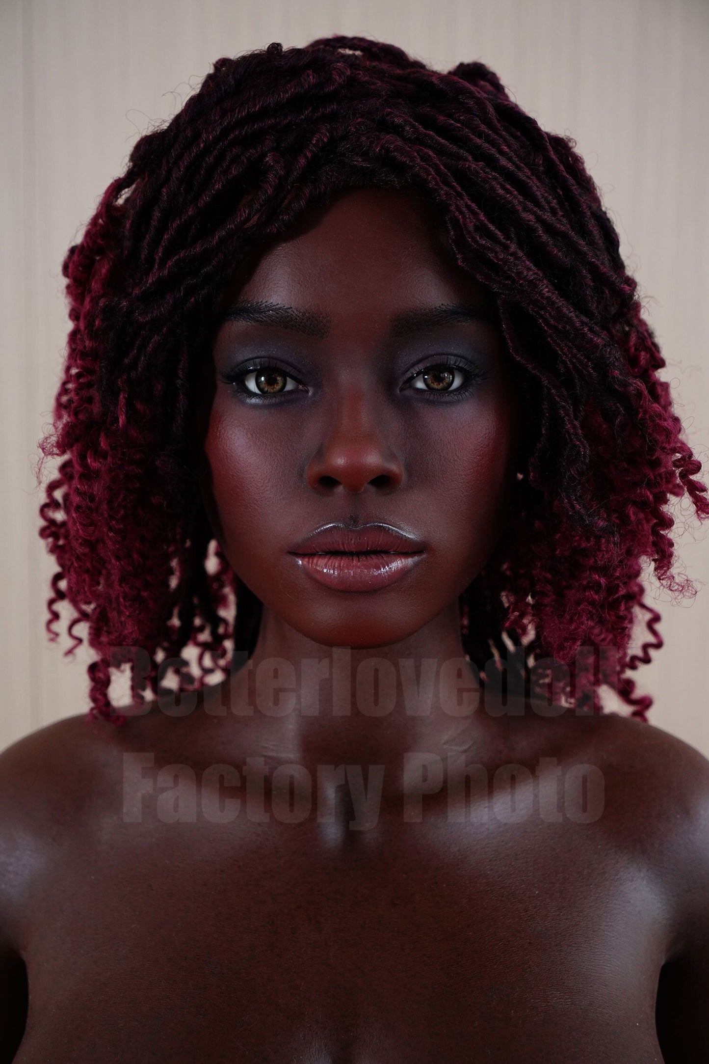 163cm/5ft4 E-cup Real Skin Texture Full Silicone Black Sex Doll – JS116