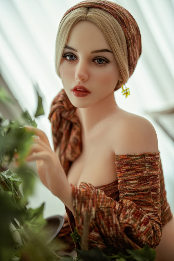 152cm/5ft C-cup Blonde Silicone Head Sex Doll – #319