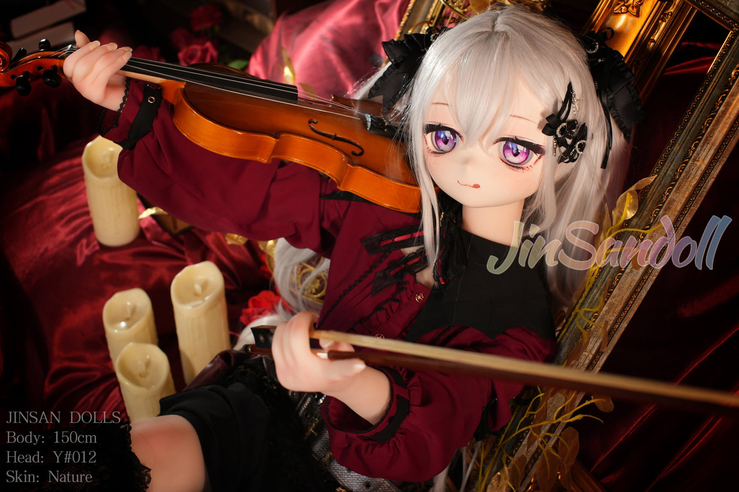 150cm/4ft11 A-cup Anime TPE Sex Doll with #Y012 Head