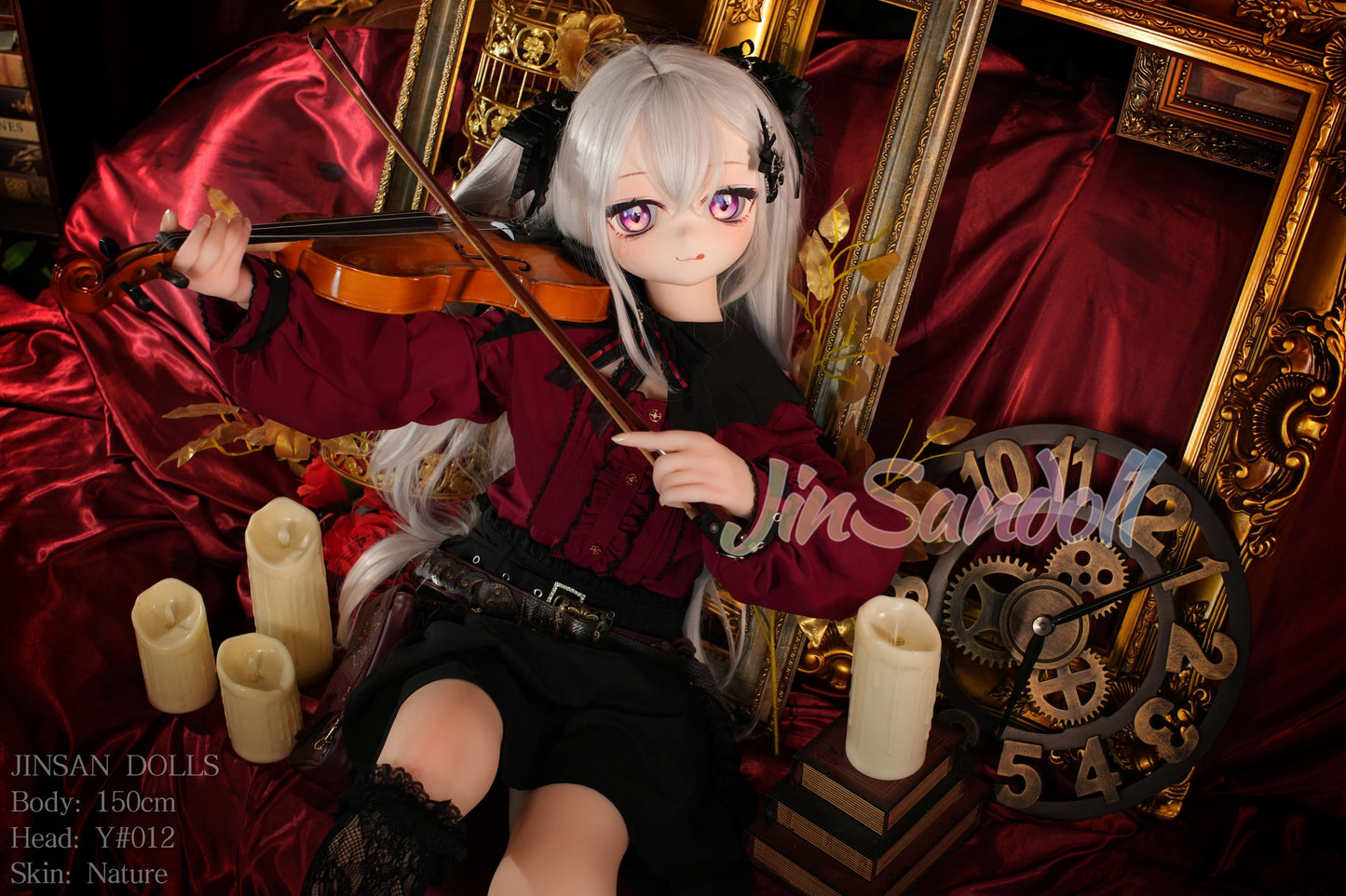 150cm/4ft11 A-cup Anime TPE Sex Doll with #Y012 Head