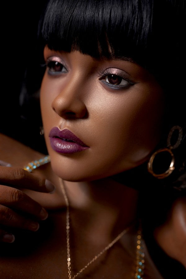 Silicone Black Big Breast F-cup Sex Doll – S13