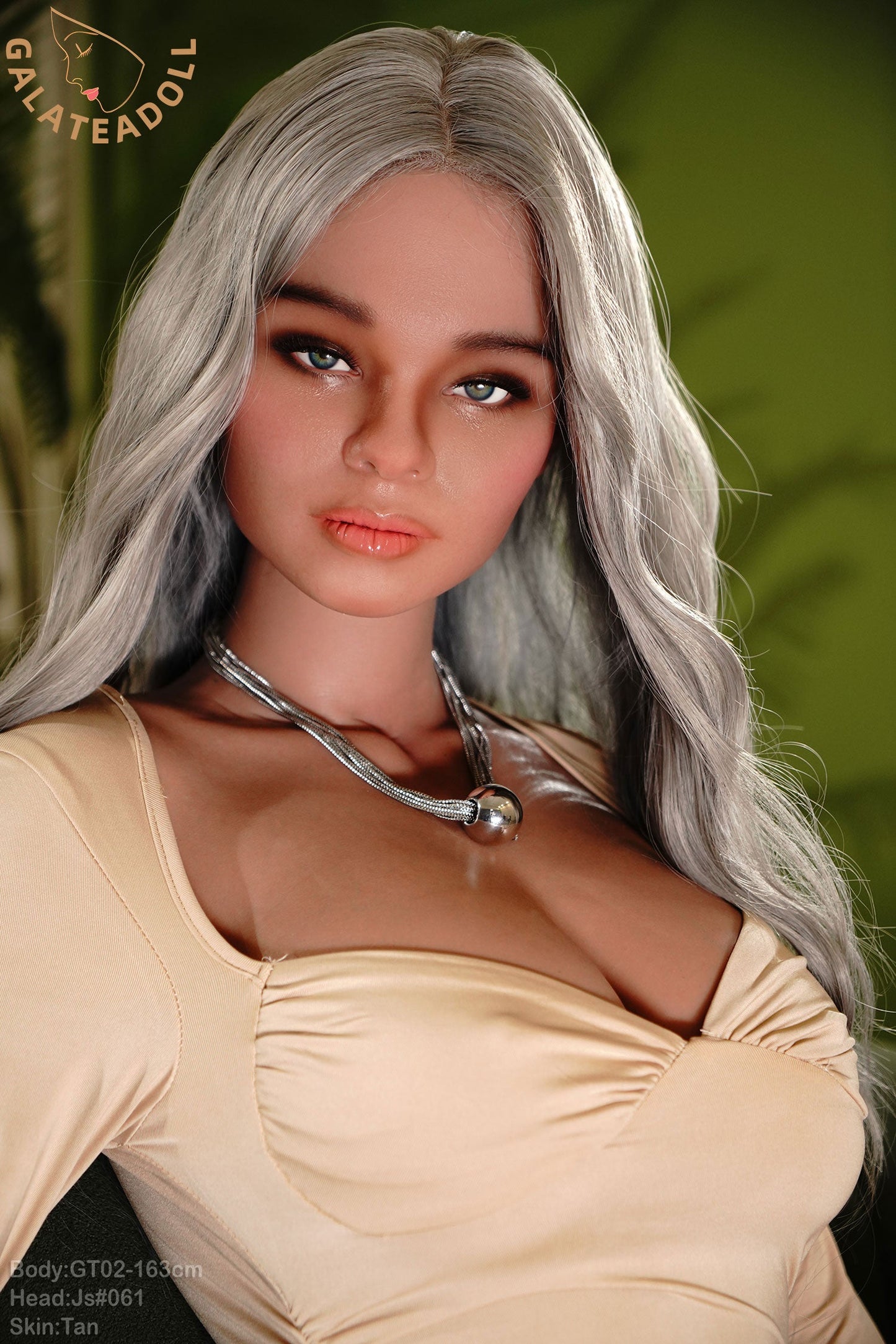 163cm/5ft4 E-cup Real Skin Texture Full Silicone Sex Doll – JS61 Tan