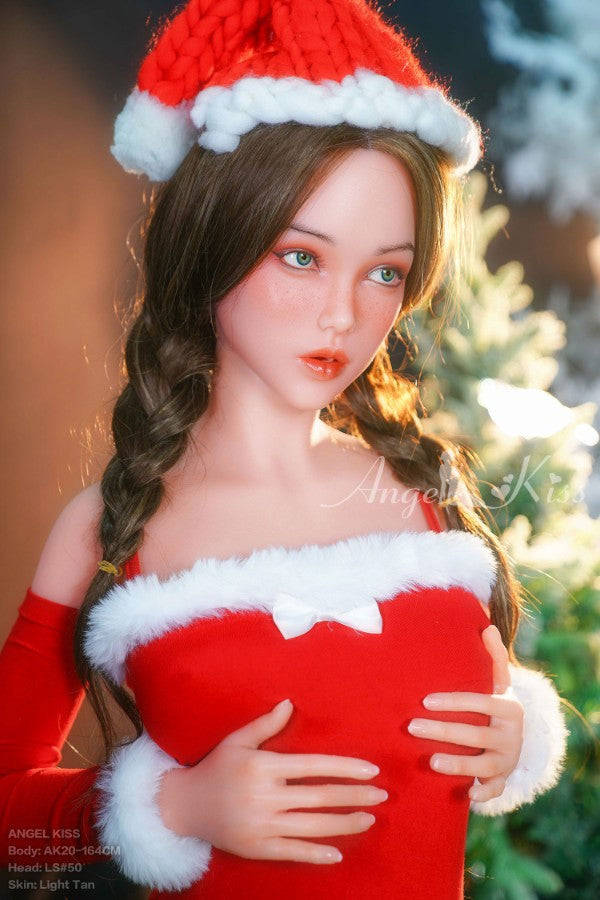 164cm/5ft5 D-cup Christmas Girl Silicone Sex Doll – LS#50
