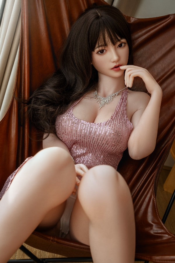 161cm/5ft3 F-cup  Chinese Cute Full Silicone Sex Doll - #599