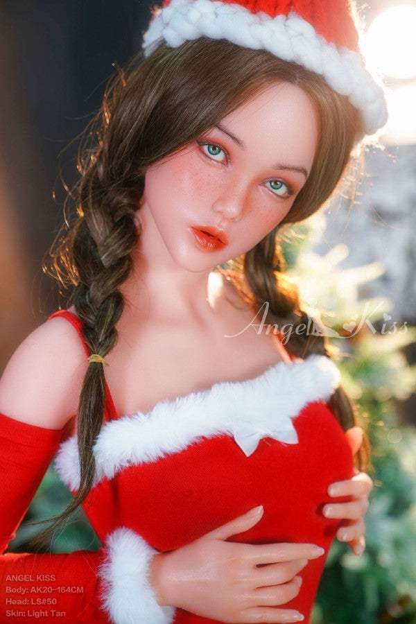 164cm/5ft5 D-cup Christmas Girl Silicone Sex Doll – LS#50