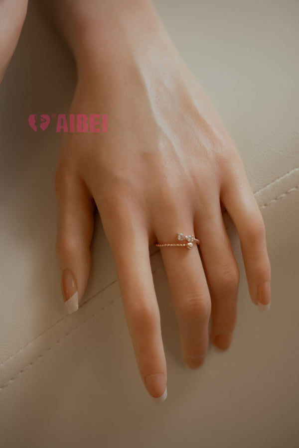 158cm/5ft2 F-Cup Blonde Silicone Sex Doll #AB27 Clara White