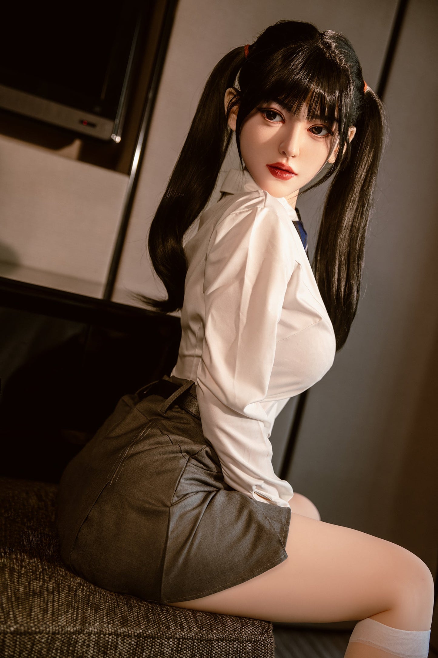 160cm/5ft3 C-cup Cute Silicone Head Sex Doll – #290