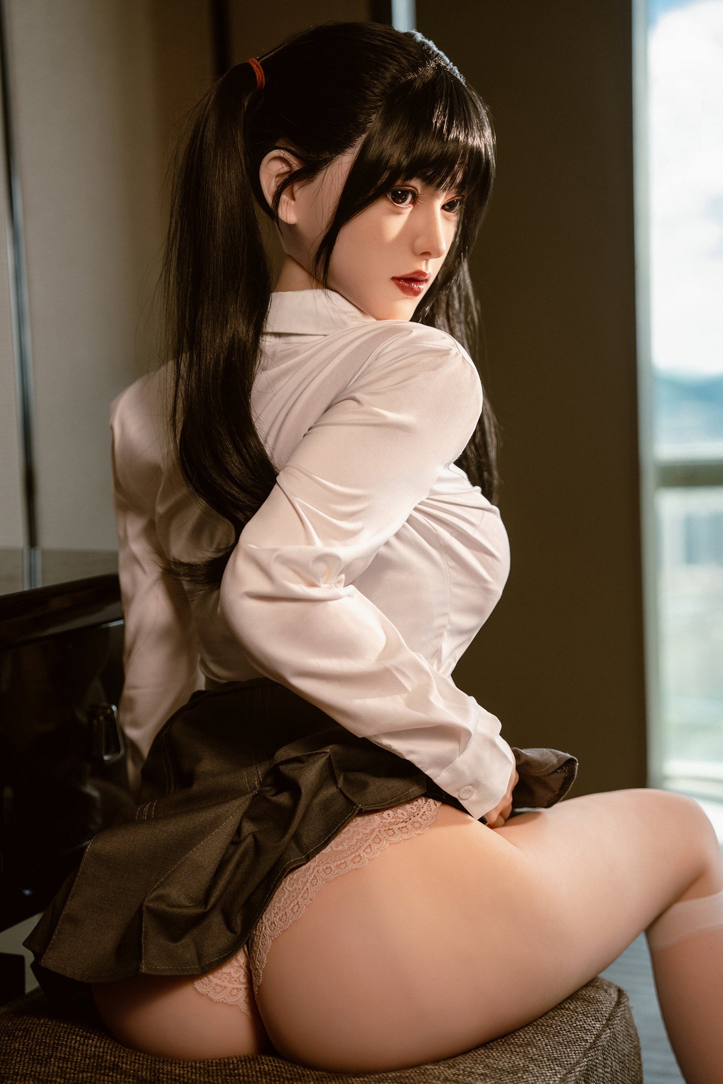 160cm/5ft3 C-cup Cute Silicone Head Sex Doll – #290