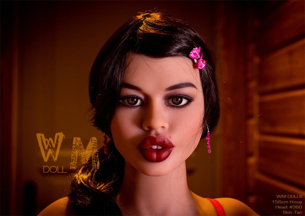 156cm/5ft1 H-Cup Thick Lip TPE Sex Doll with #360 Head
