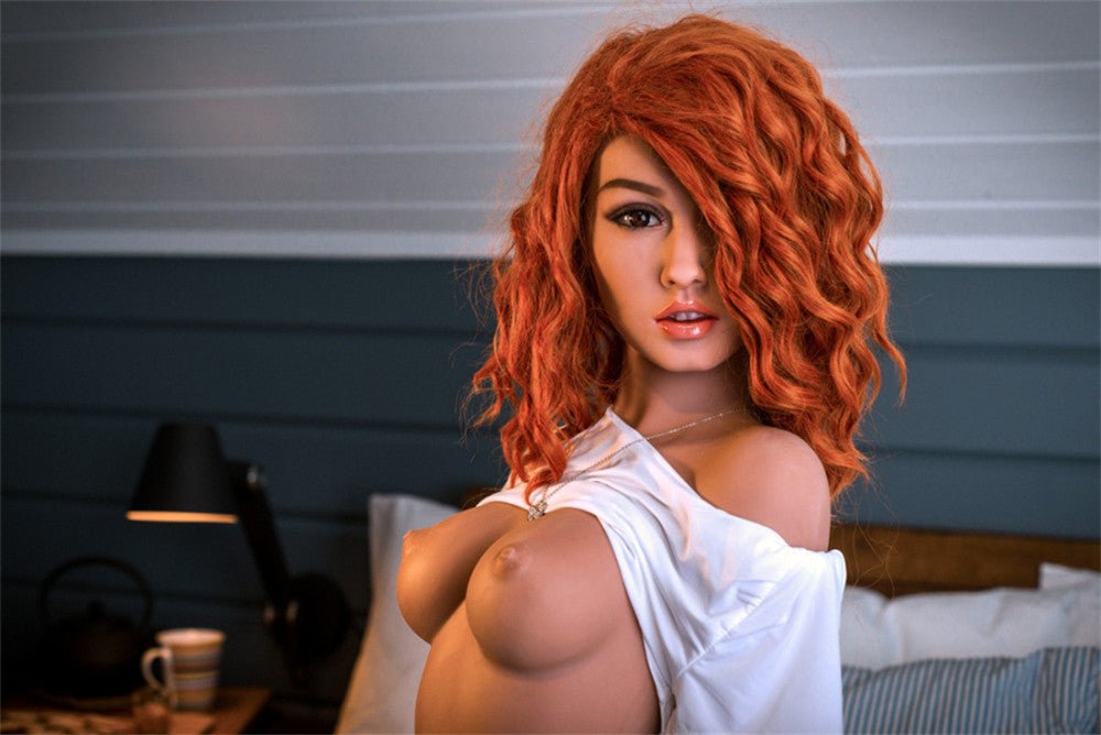 157cm/5ft2 B-Cup Red Hair TPE Sex Doll with #162 Head