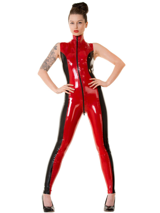 Dual Toned Latex/Rubber Catsuit