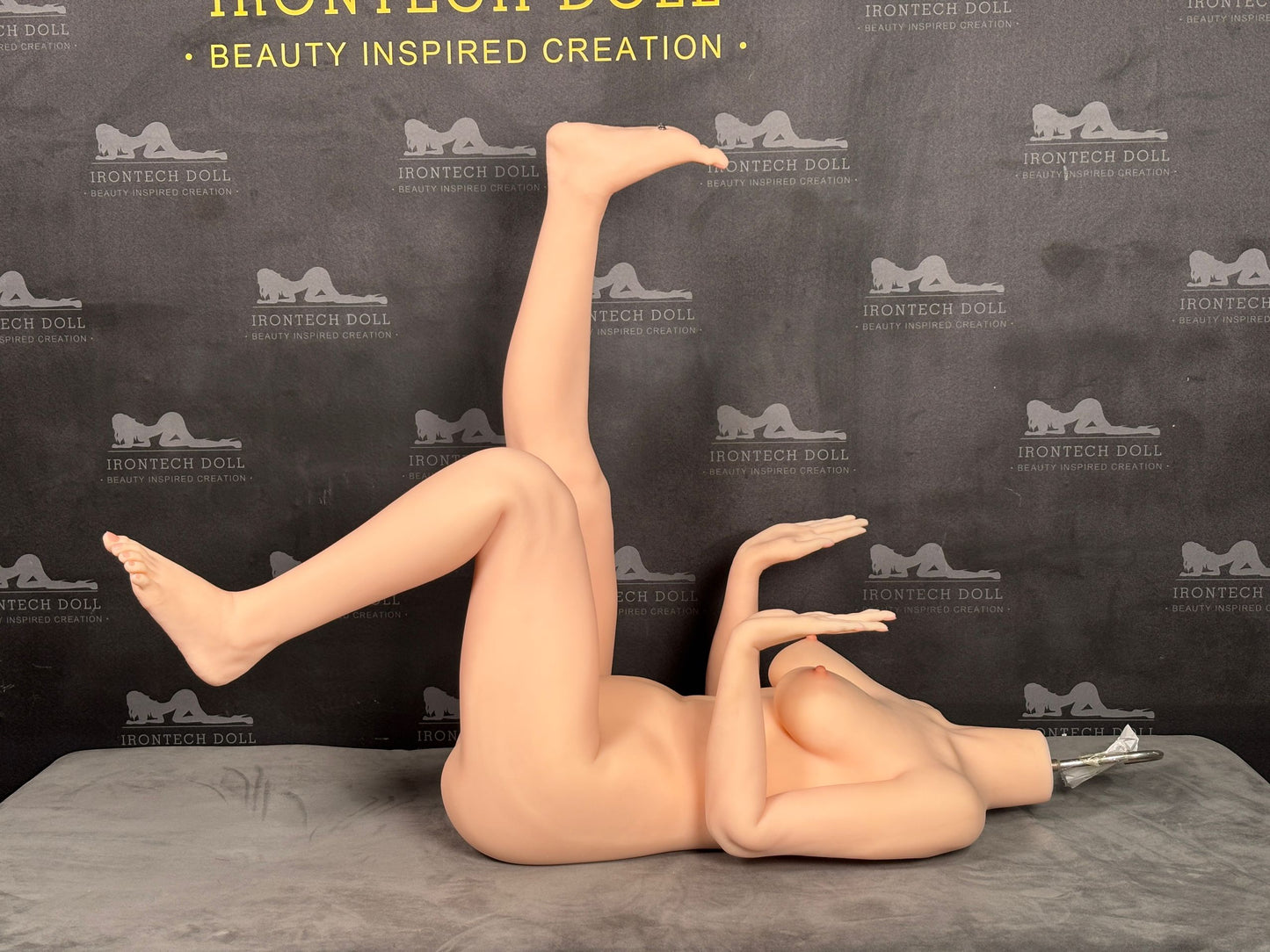 US In Stock - 163cm/5ft4 C-Cup Silicone Head Sex Doll SG5 with White Hair