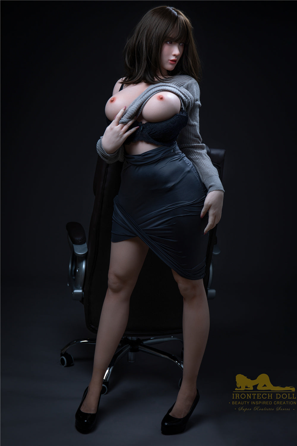 165cm/5ft5 G-cup Tall Bubble Butt Silicone Sex Doll – S1 Miya