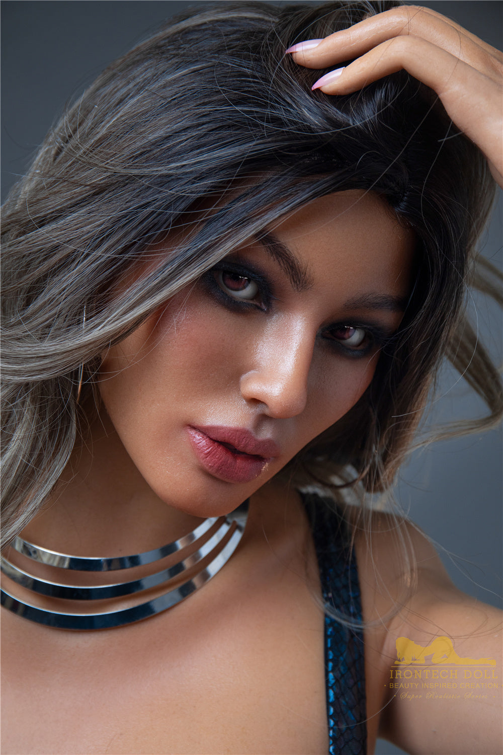 166cm/5ft5 A-cup New Realistic Silicone Sex Doll - S26 Hedy Dark Tanned