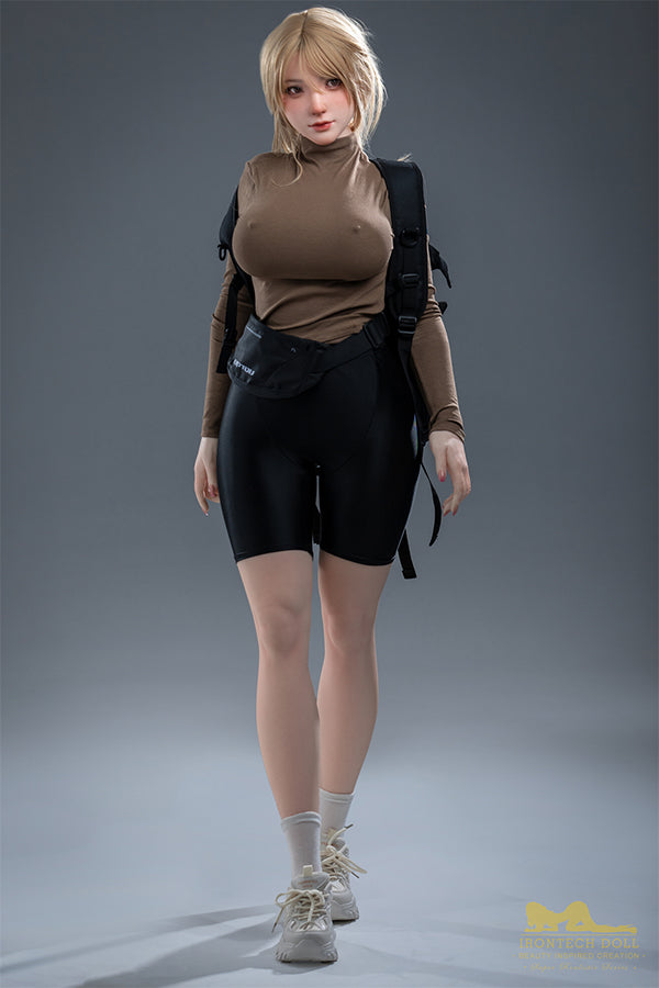 EU In Stock - 165cm/5ft5 G-Cup Japanese Full Body Tall Silicone Sex Doll - S32 Kitty Natural