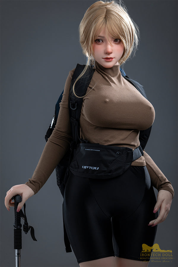 US In Stock - 165cm/5ft5 G-Cup Japanese Full Body Tall Silicone Sex Doll - S32 Kitty Natural