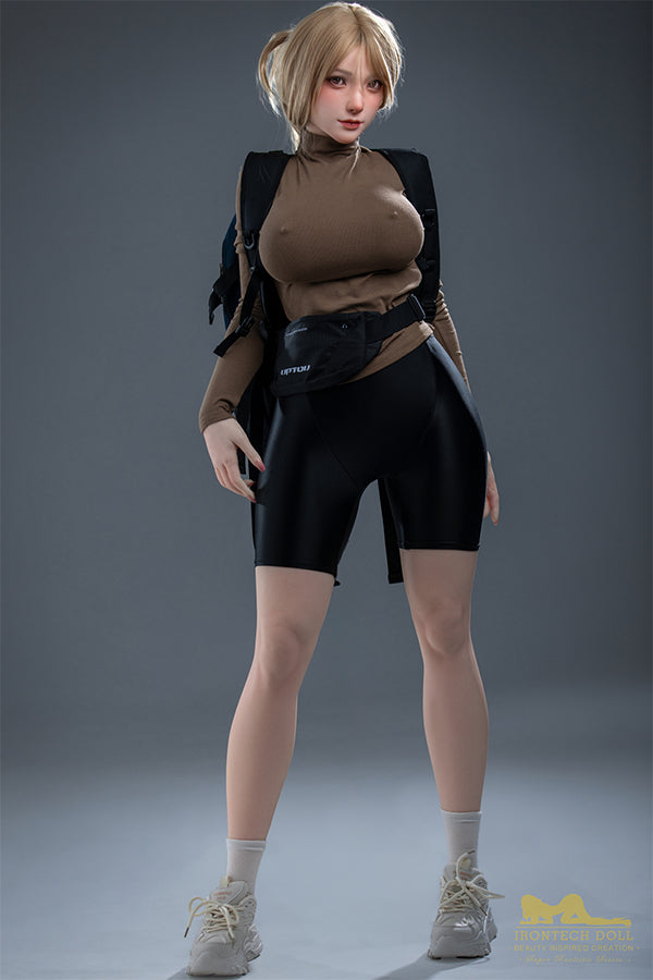 US In Stock - 165cm/5ft5 G-Cup Japanese Full Body Tall Silicone Sex Doll - S32 Kitty Natural