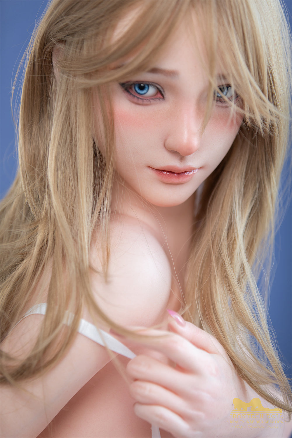 EU In Stock - 165cm/5ft5 G-Cup Silicone Blonde Sex Doll - S32 Kitty Natural