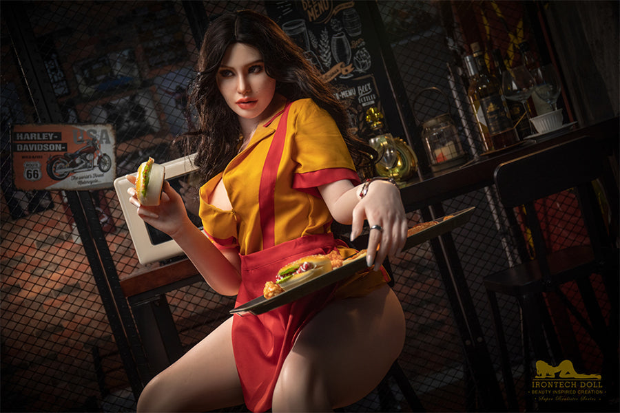 164cm/5ft5 Big Boobs F-cup Silicone Sex Doll - S19 Natural