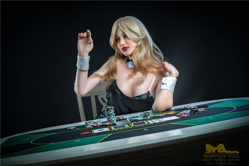 168cm/5ft6 B-Cup Blonde Tall Lifelike Silicone Sex Doll - Celine S13 Natural