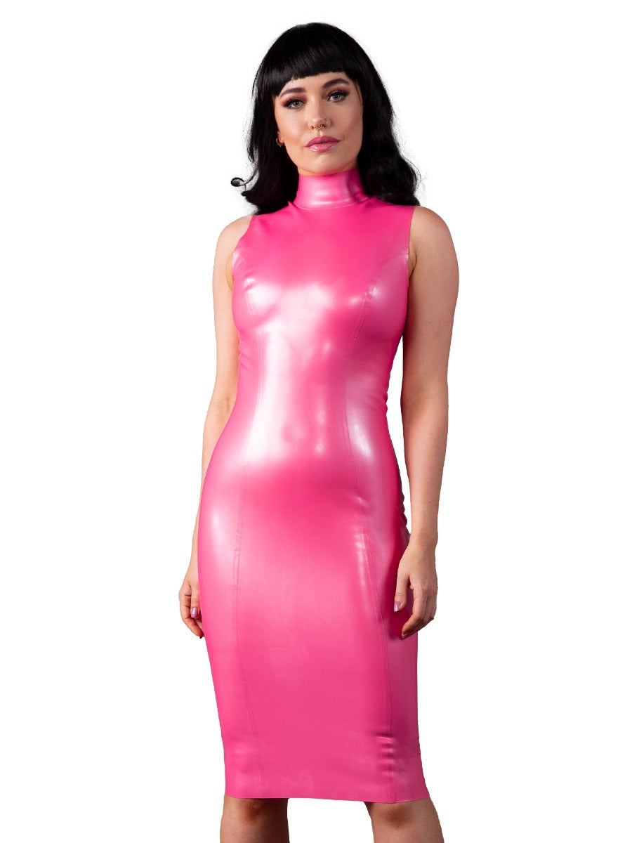 Eye-catching Fuchsia Midi Dress