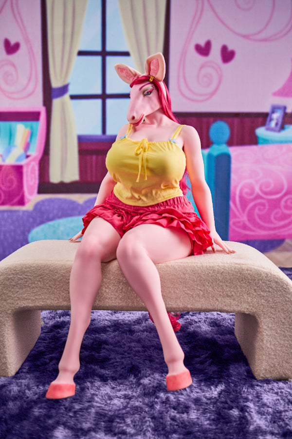 ⭐️CLM Pro⭐️ FD141cm/4ft8 G-Cup Big Breast Silicone Head Movable Jaw Sex Doll - Monie