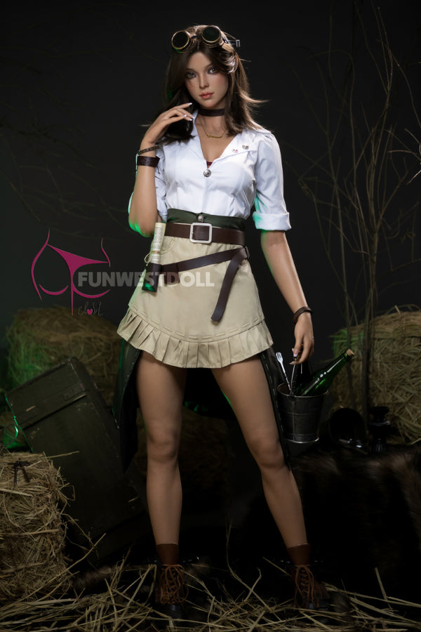 US In Stock - 168cm (5' 6") D-Cup Real Skin Texture Silicone Sex Doll With Big Boobs -  #026S Natural Lexie