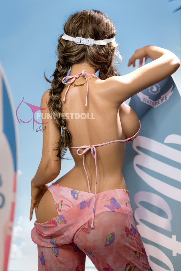 160cm (5' 4") E-Cup Most Sexy Silicone Sex Doll With Big Boobs - #027S Wheat Jasmine