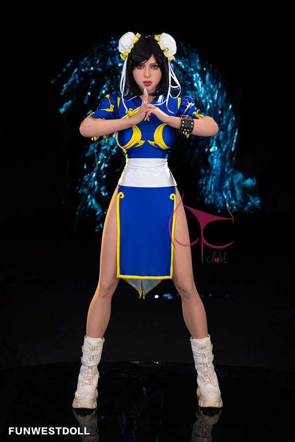 155cm/5ft1 F-cup Cosplay Street Fighter Chun-Li Anime Sex Doll - #032 Lucy