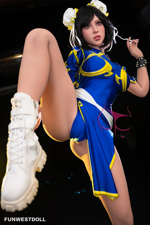 155cm/5ft1 F-cup Cosplay Street Fighter Chun-Li Anime Sex Doll - #032 Lucy