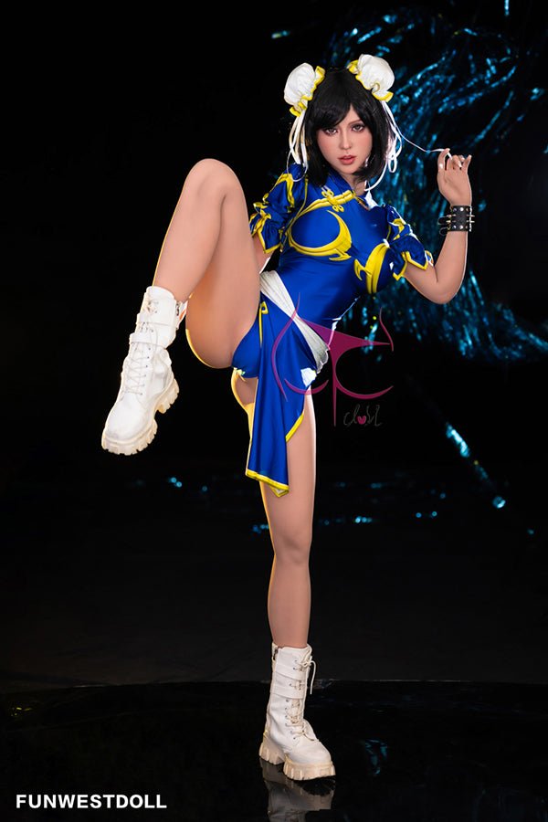 155cm/5ft1 F-cup Cosplay Street Fighter Chun-Li Anime Sex Doll - #032 Lucy
