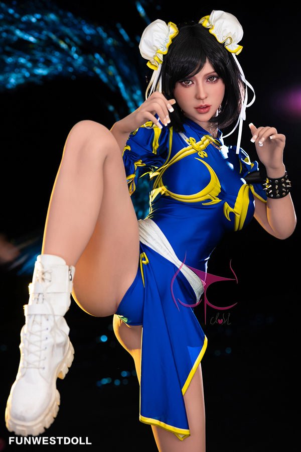 155cm/5ft1 F-cup Cosplay Street Fighter Chun-Li Anime Sex Doll - #032 Lucy