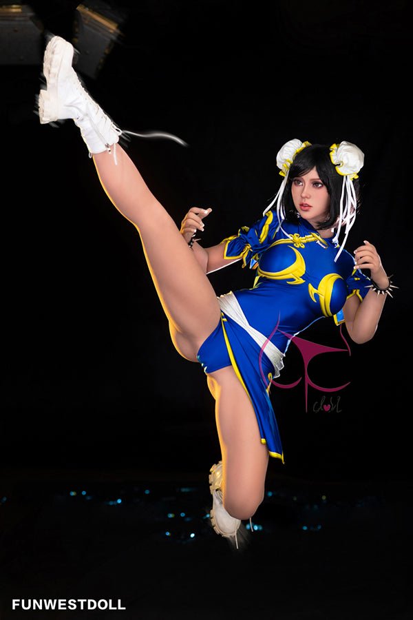 155cm/5ft1 F-cup Cosplay Street Fighter Chun-Li Anime Sex Doll - #032 Lucy