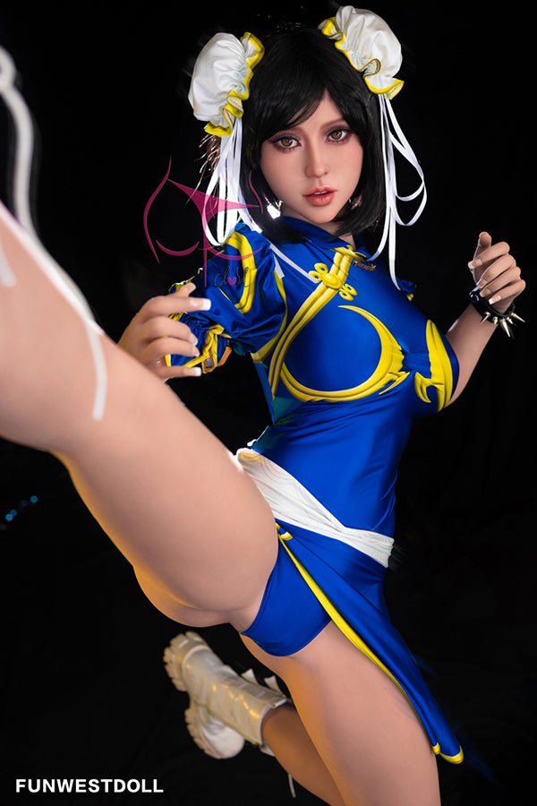 155cm/5ft1 F-cup Cosplay Street Fighter Chun-Li Anime Sex Doll - #032 Lucy