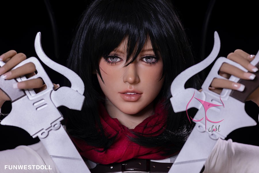 159cm/5ft3 A-cup Anime Mikasa Ackerman | Attack on Titan TPE Sex Doll - #035 Chloe
