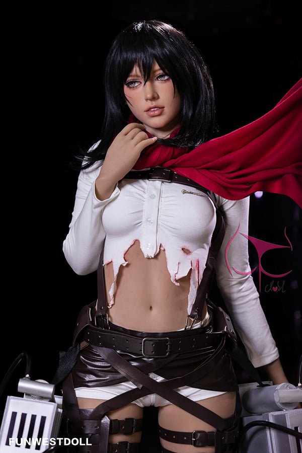 159cm/5ft3 A-cup Anime Mikasa Ackerman | Attack on Titan TPE Sex Doll - #035 Chloe