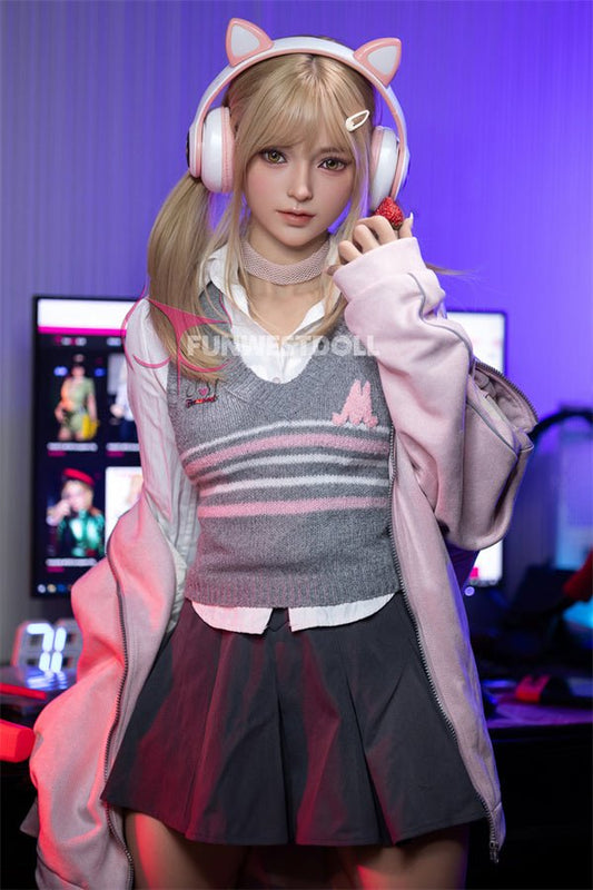 EU In Stock - 159cm/5ft3 A-cup American Cosplay TPE Sex Doll - #038 Natural Alice